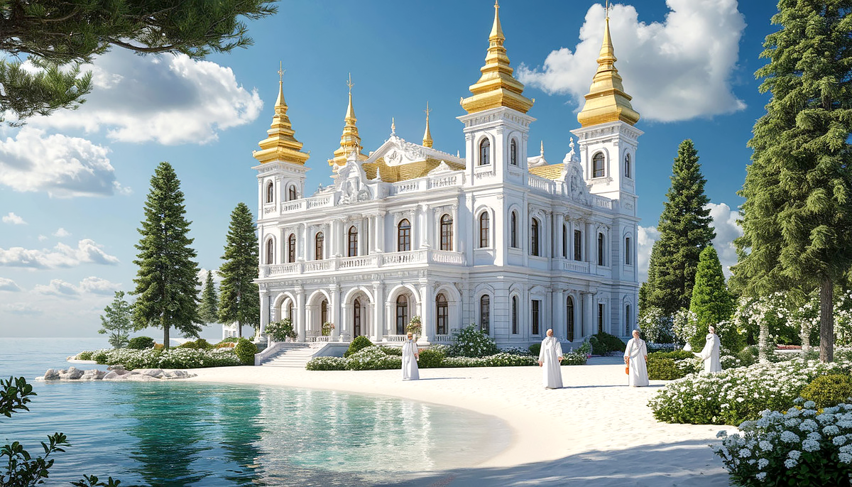 Белый остров.