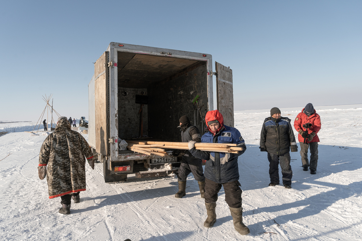 Выгрузка материалов