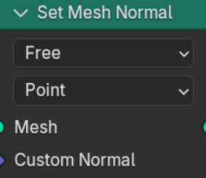 Нода Set Mesh Normal
