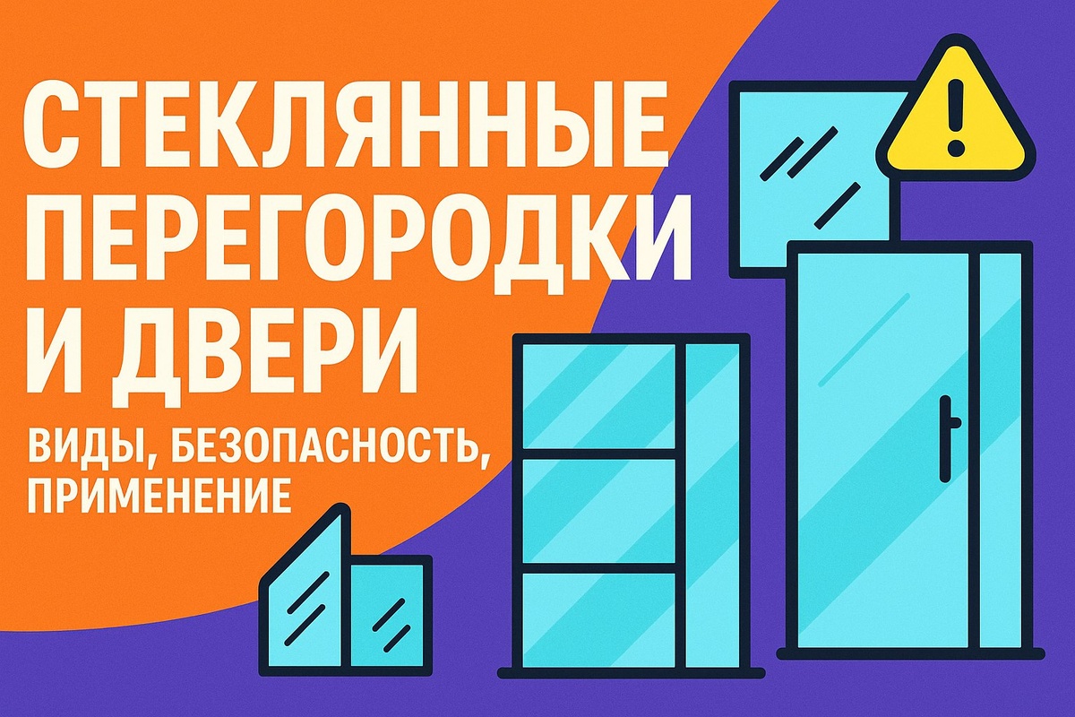Стеклянные перегородки и двери: виды, безопасность, применение в интерьере. Узнайте, как выбрать надёжные и стильные решения для дома и офиса. 🚪✨