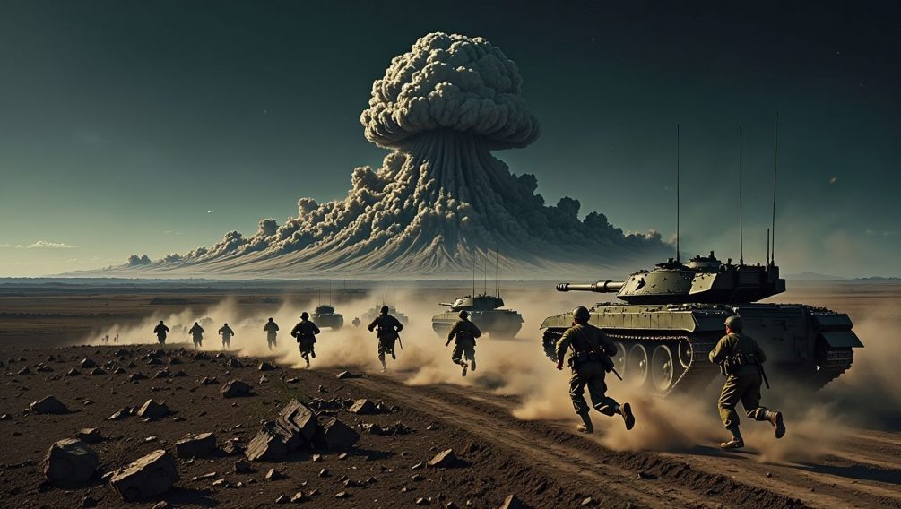    Если враг даст нам повод, армия РФ в кратчайшие сроки прорубит "окно в Европу" через Прибалтику. (Иллюстрация: нейросети).