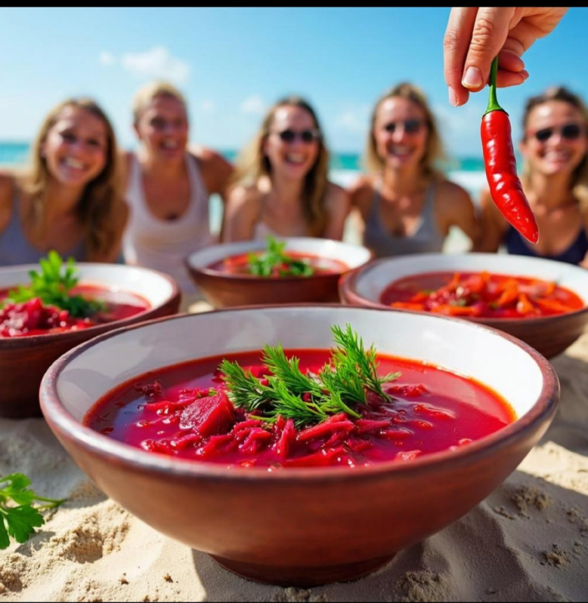 Правильное питание на пляже 