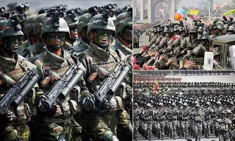 Военный парад.  Пхеньян. 15.04.2017. Чосонмингун Тексуджангун. 