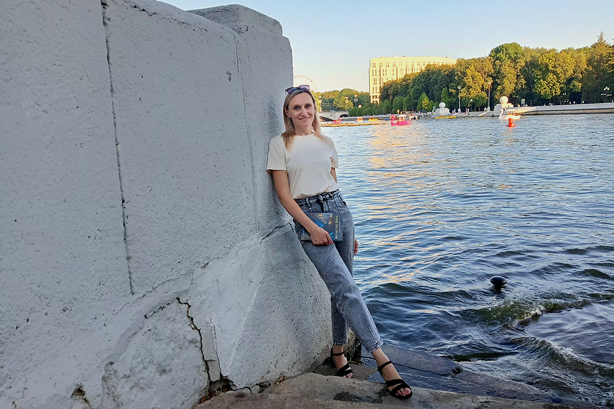 Набережная реки Свислоч в центре Минска