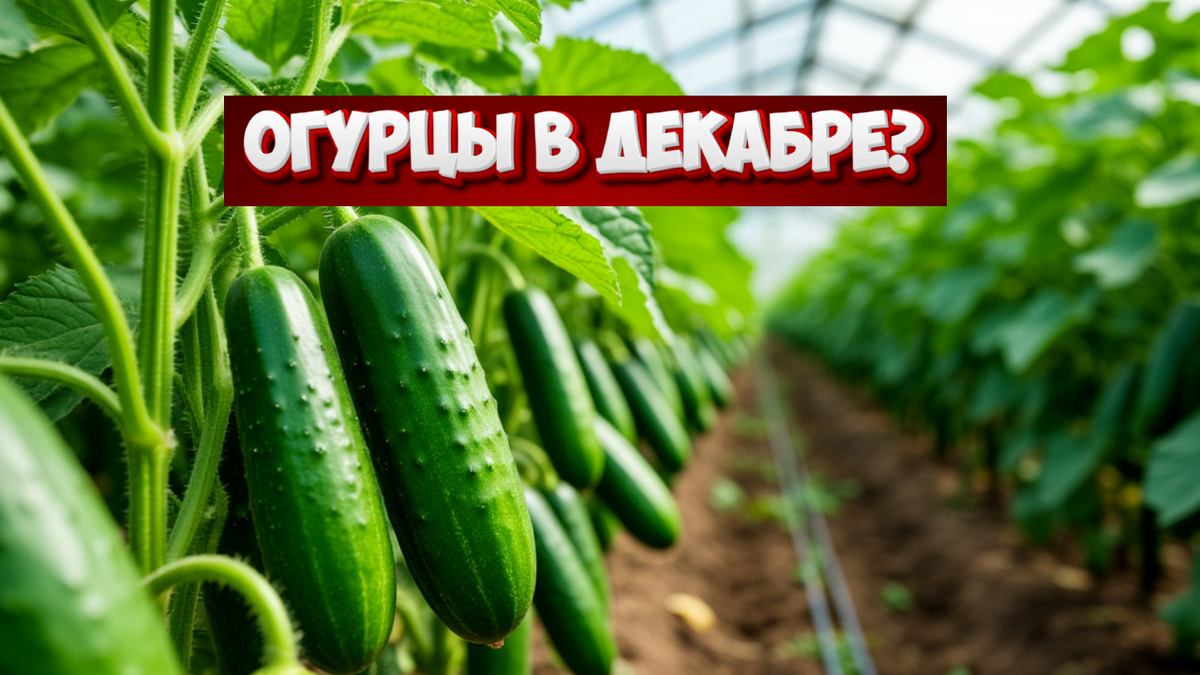 Огурцы в декабре? Не шутка, а теплица! Как собрать хрустящий урожай без отопления даже в холода