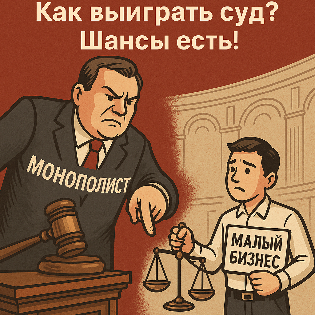 Малый бизнес против монополиста в суде 