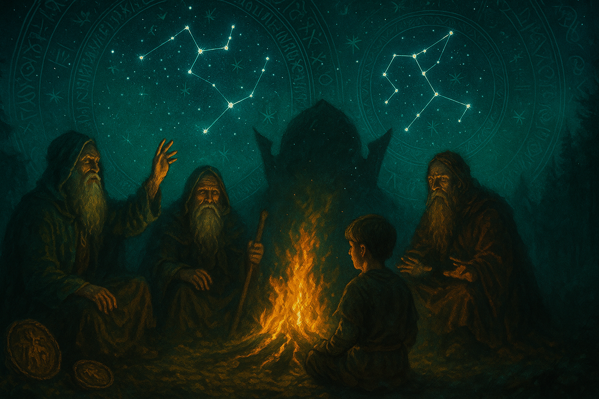 Посвящение Олега в тайные знания.