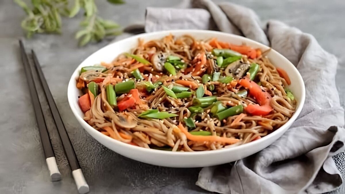    Гречневая лапша с овощами — секрет азиатских шефов