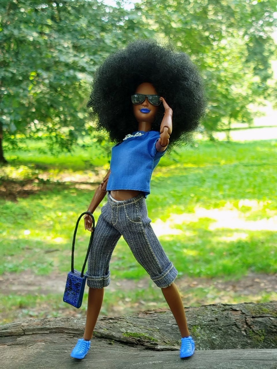 кукла барби fashionistas 156 на теле Клодетт БМР