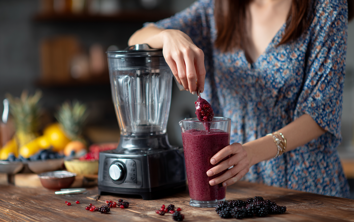 Блендер в бой: 5 ягодных смузи, которые добавят искры в утреннюю рутину! / Изображение: AlphaChef