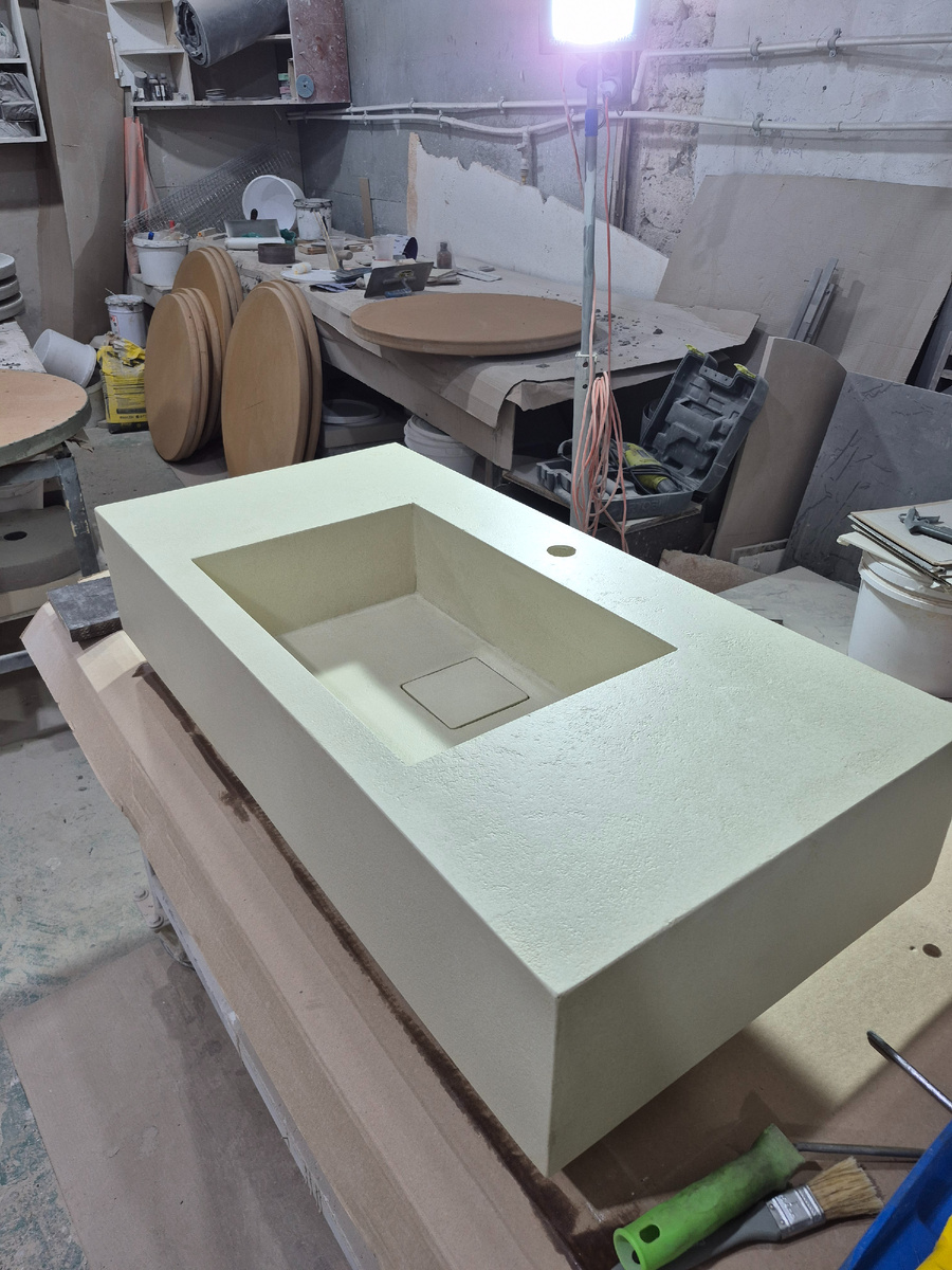 раковина микробетон