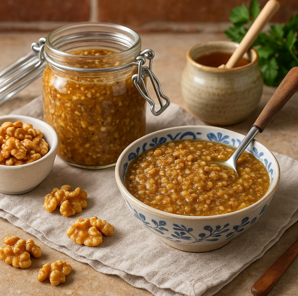 Соус с грецкими орехами и мёдом рецепты от Дарики