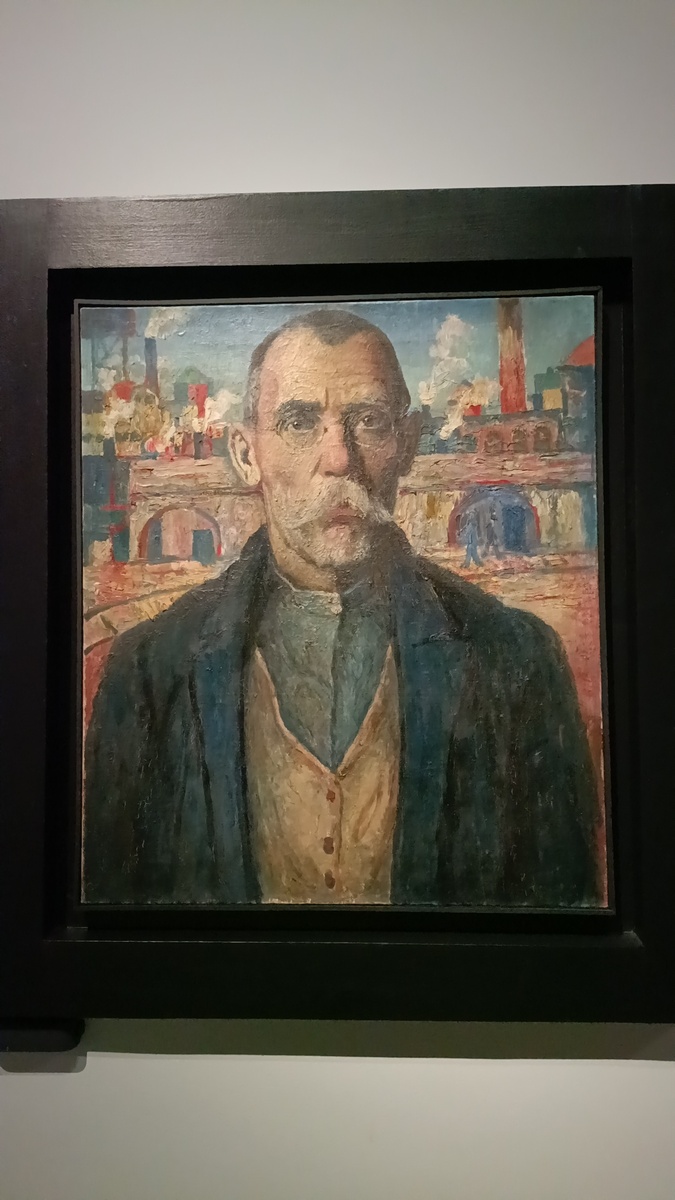 Портрет ударника, автор К.Малевич(фото автора). 