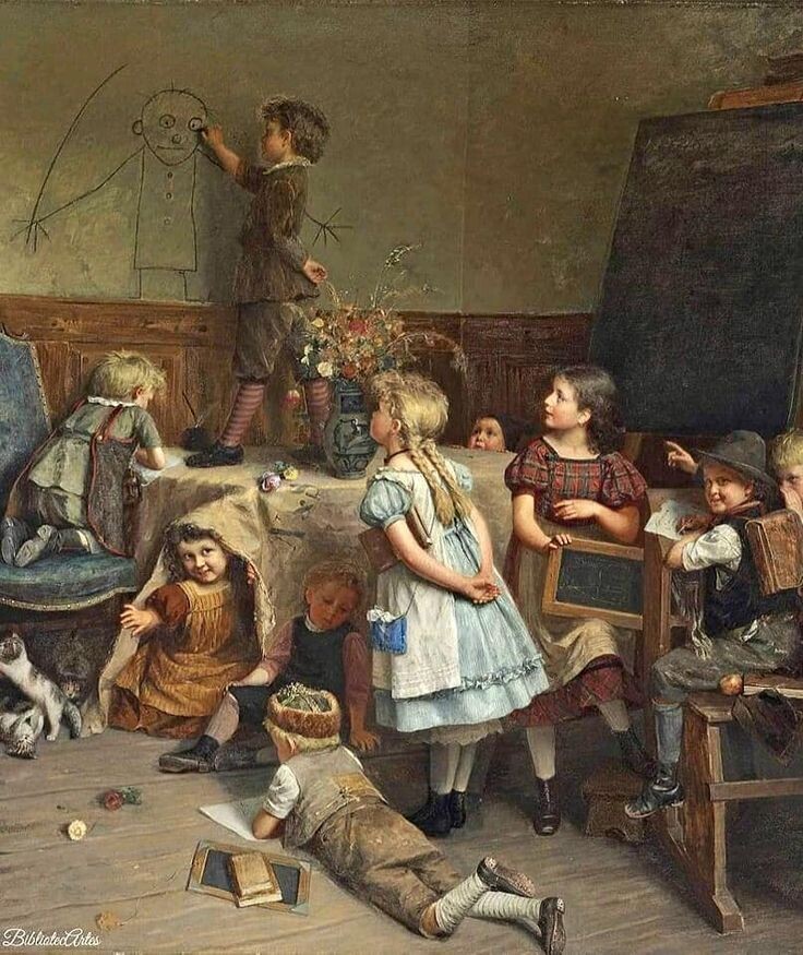 Эдуард Шульц-Бризен. Юный Художник. 1875