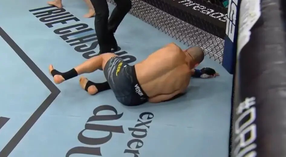    Фото: скриншот из видео боя UFC в Абу-Даби.