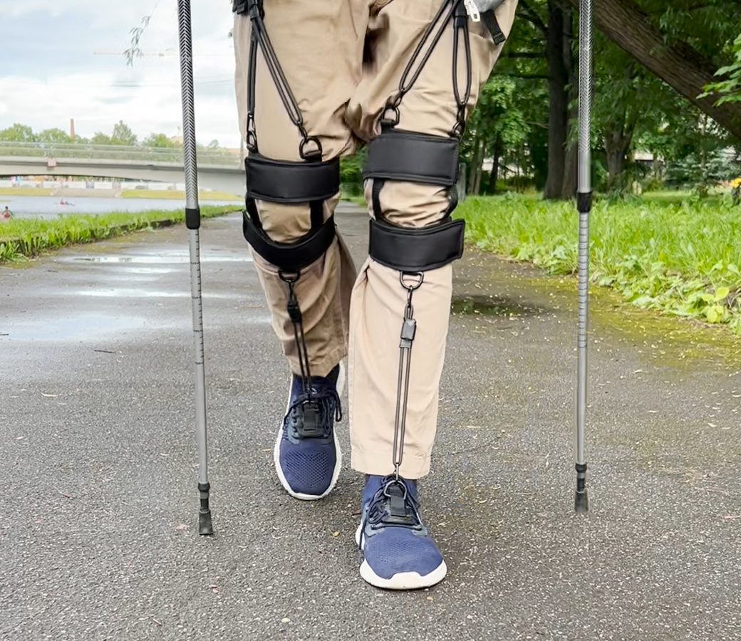 ExoCord помогает делать больше шагов, не испытывая утомляемости. 