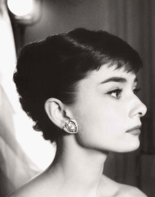 Одри Хепберн в студии Paramount, фото Боба Уиллоуби, 1953 год