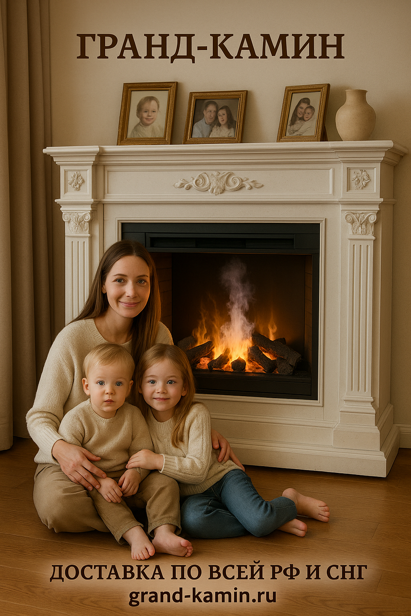    Каминокомплект Onegin: создайте идеальный уют в вашем доме с паровым огнем и элегантным дизайном Kamin