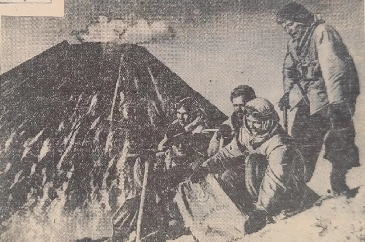    Ровно 67 лет назад альпинисты впервые покорили камчатский вулкан Камень