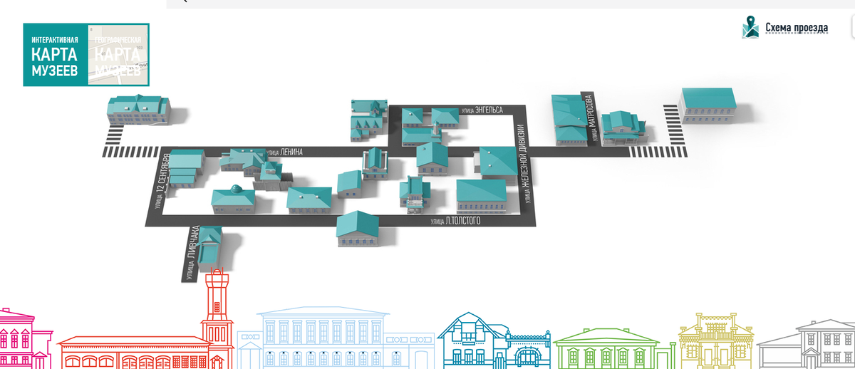 Карта музеев. Источник  https://www.ulzapovednik.ru/