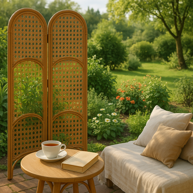    Декоративная ширма из ротанга: как своими руками создать уютный уголок на даче и скрыть неприглядные участки Loza