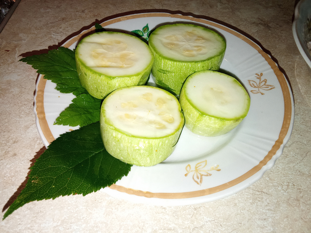Готовые кабачки. 