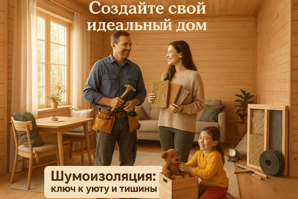    Монтаж шумоизоляции стен в доме из бруса: тишина и уют genadich