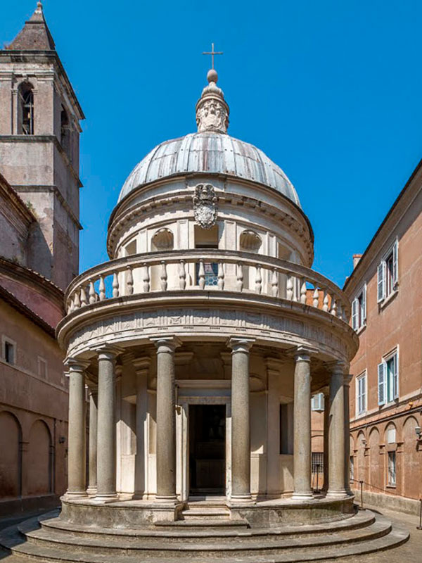 Донато Браманте, Темпьетто собора Сан-Пьетро-ин-Монторио, Рим, 1502 г.