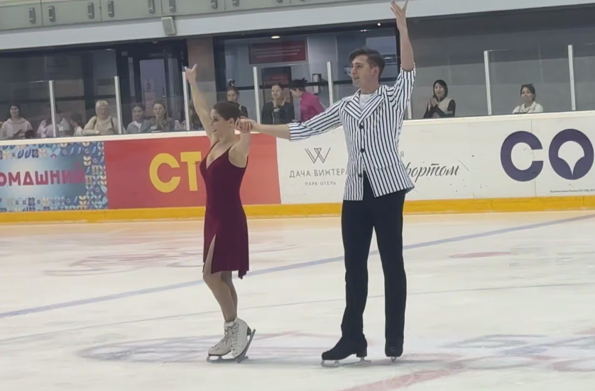 Мастер-класс Тамары Москвиной. Вчера. Показательный номер Мишиной и Галлямова.