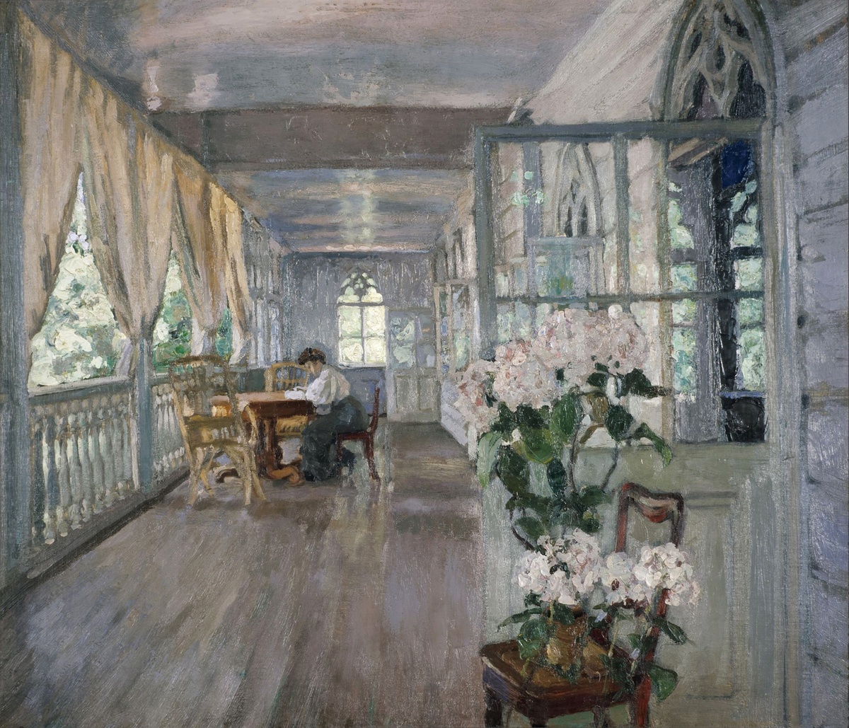 Жуковский Станислав Юлианович, Терасса в поместье