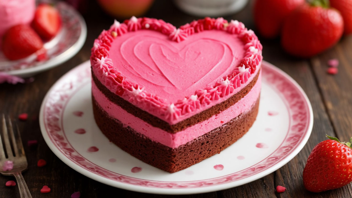 ❤️ Торт-сердце за 1 час: Даже новичок справится! ⏳🎂