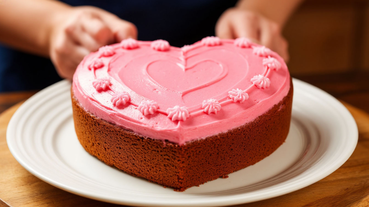 ❤️ Собираем торт-сердце за 10 минут – и готово! ⏳🎂