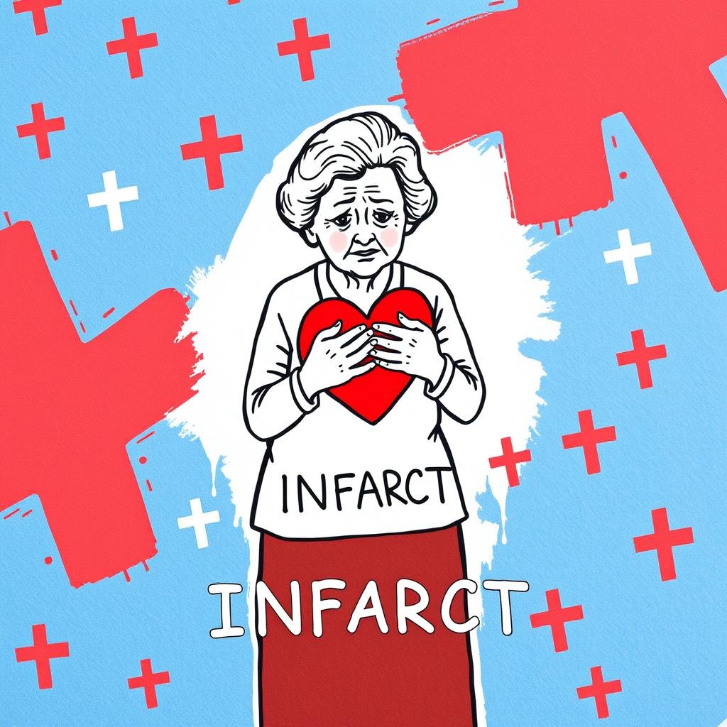 – тяжёлое состояние, когда сердечная мышца испытывает кислородное голодание, вследствие чего начинается некроз миокарда 