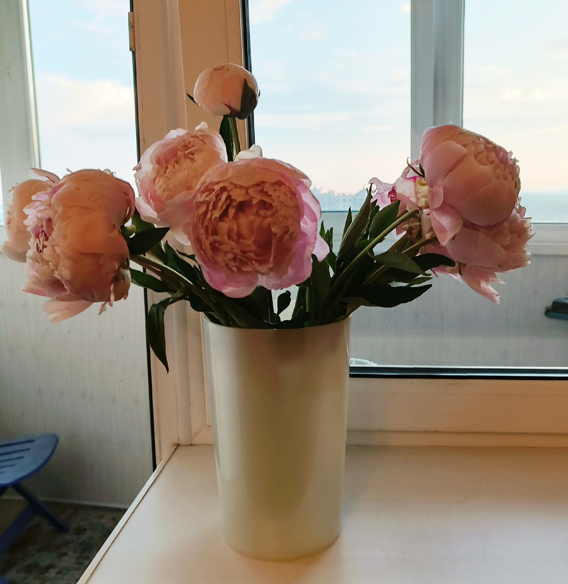 Этот букет мне подарили на работе.. Пока он во всей красе и одинокий