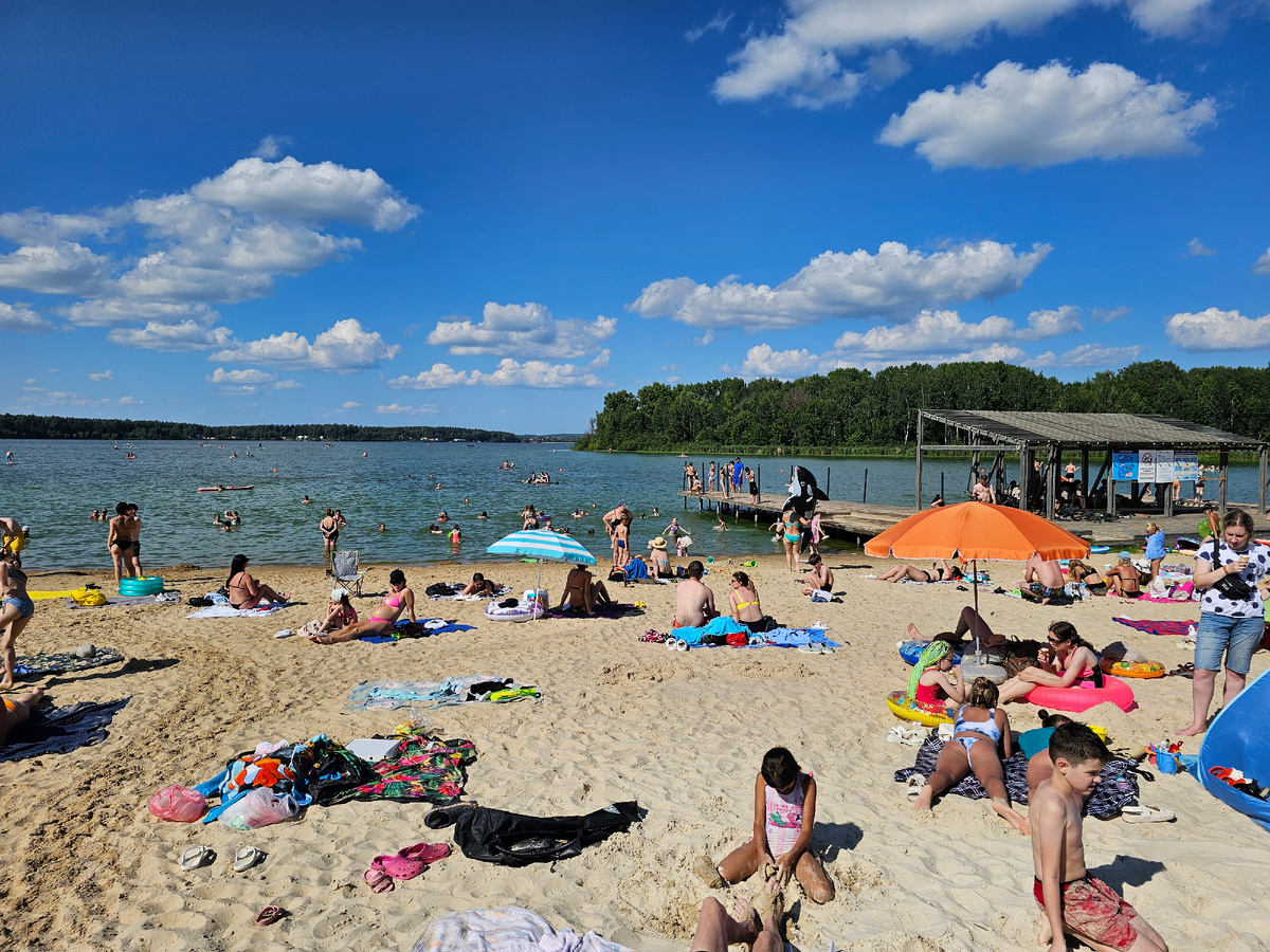 Пляж на озере Сенеж, фото автора
