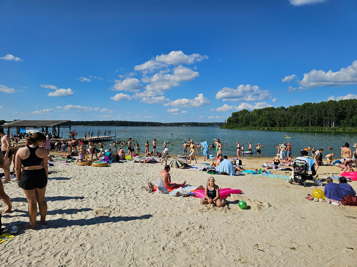 Пляж на озере Сенеж, фото автора