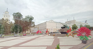 Площадь Восстания в Гомеле. / ФОТО автора Администратор  📷
