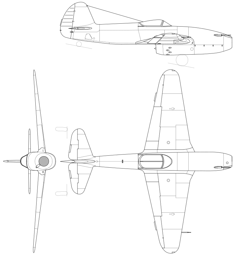 Проекции Як-15.