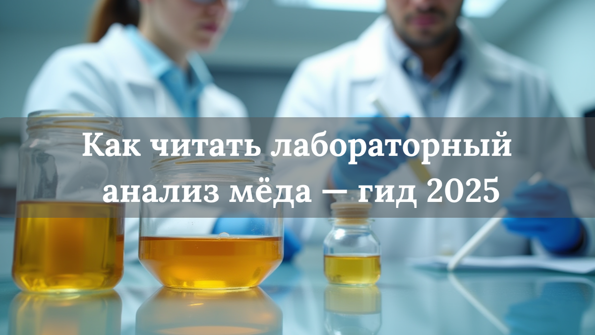 Лабораторный анализ натурального алтайского мёда