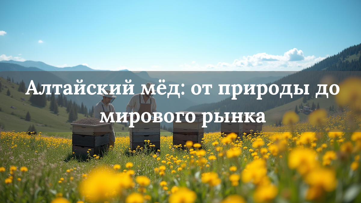 Натуральный алтайский мёд с подтверждённым качеством