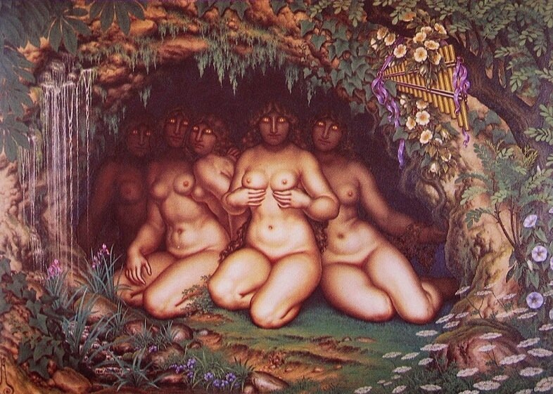 Николай Калмаков, "Нимфы в гроте"