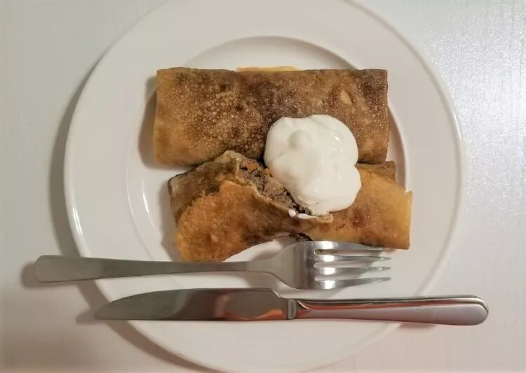 Блинчики с говяжьим сердцем