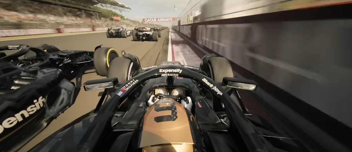 Кадр из фильма. Гоночный процесс в «F1» – главный визуальный козырь новинки