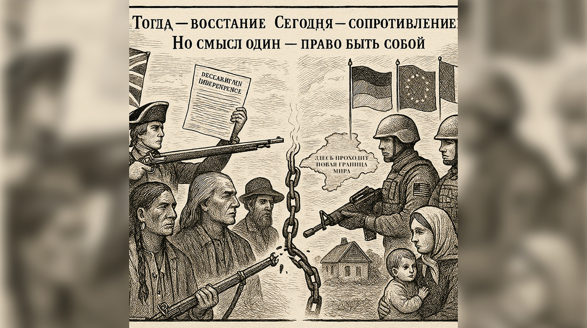 Когда Америка боролась — это назвали героизмом.
Когда Россия борется — называют агрессией...
История повторяется.