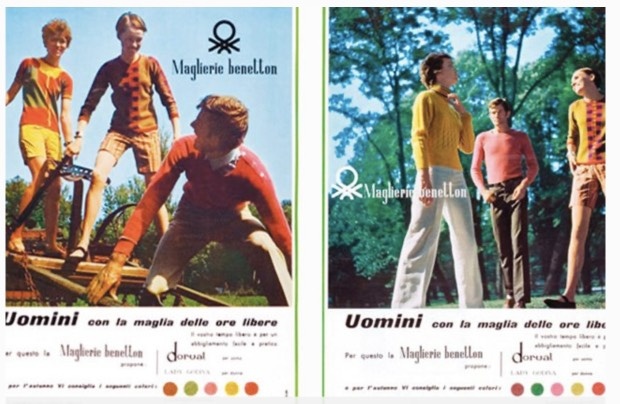 Одна из первых реклам Benetton