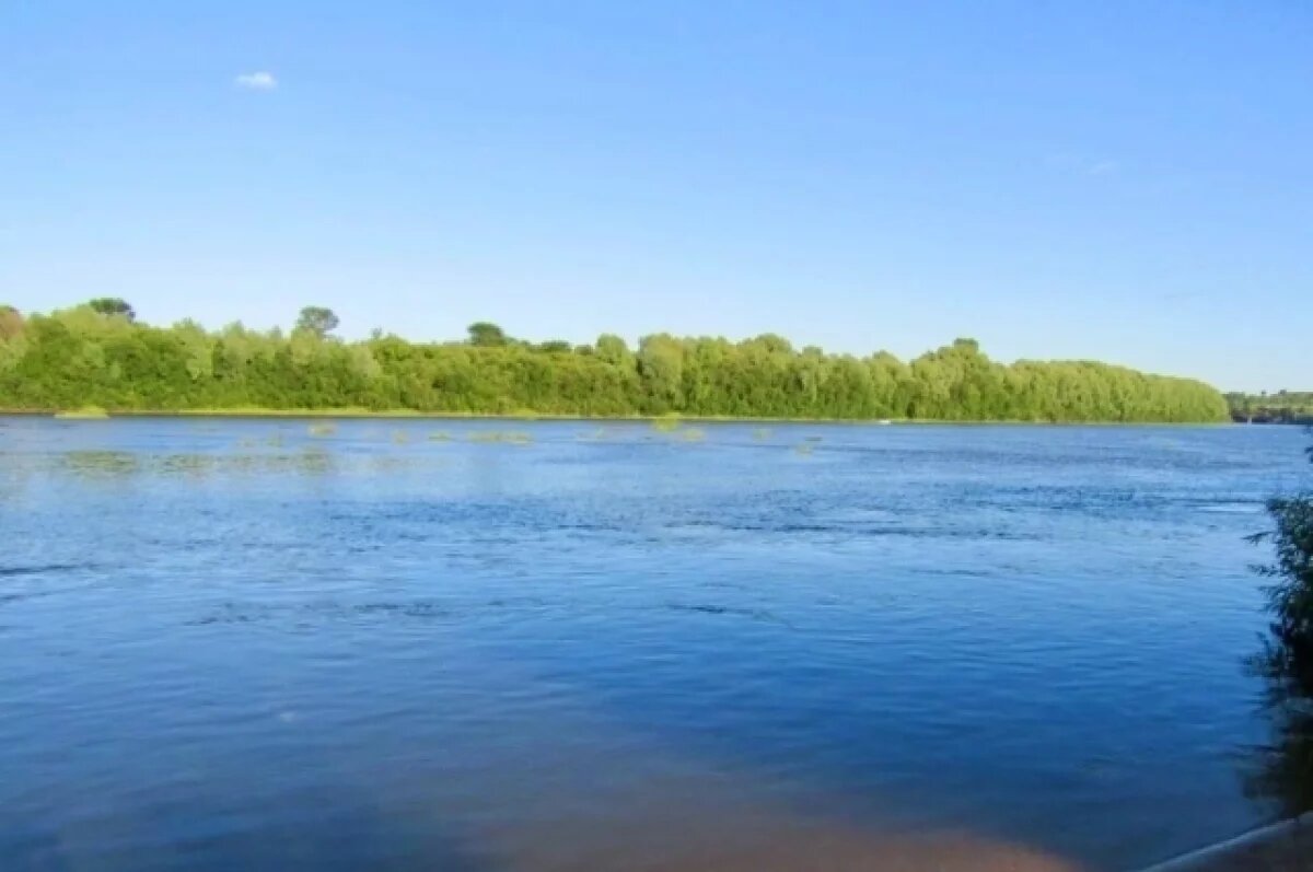    Мальчик переплывал реку с друзьями и скрылся под водой.