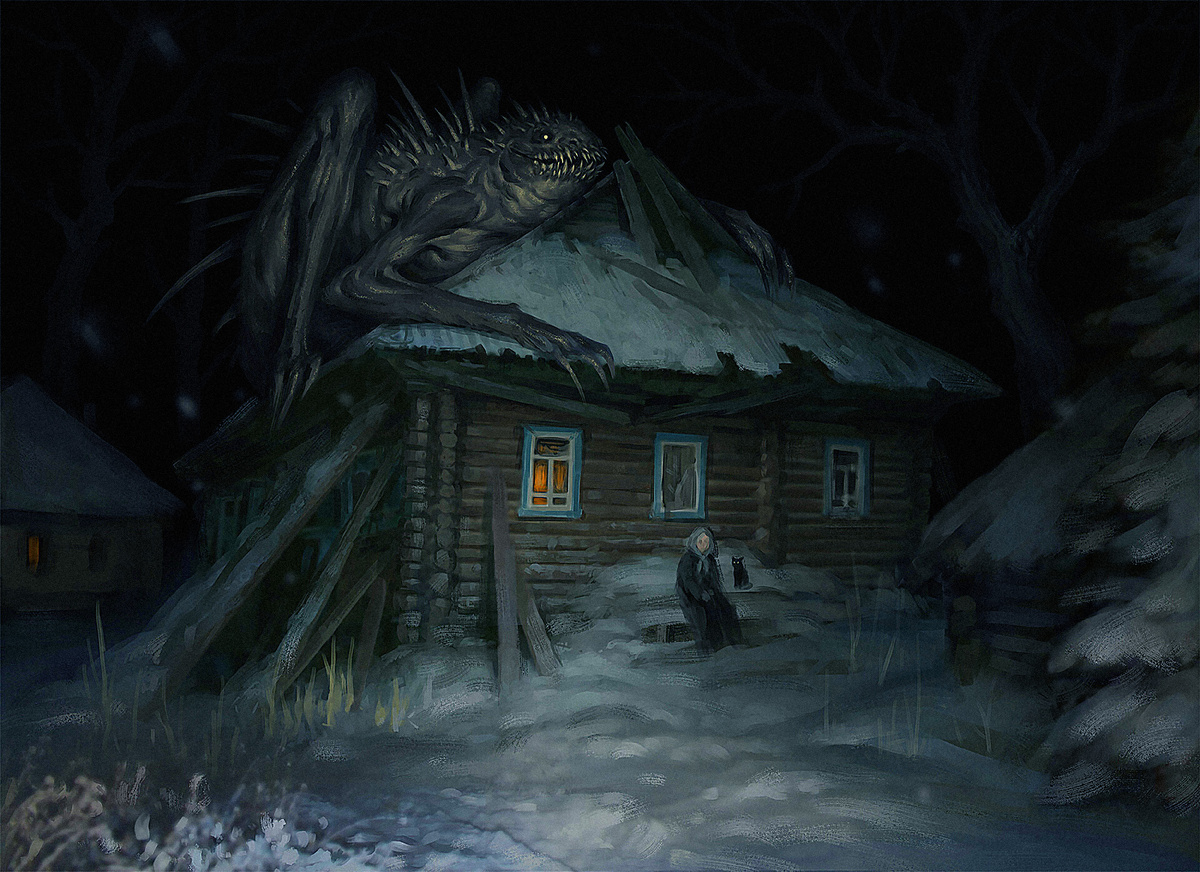 Денис Жбанков. ''Деревня Закрючье'', 2019 г.