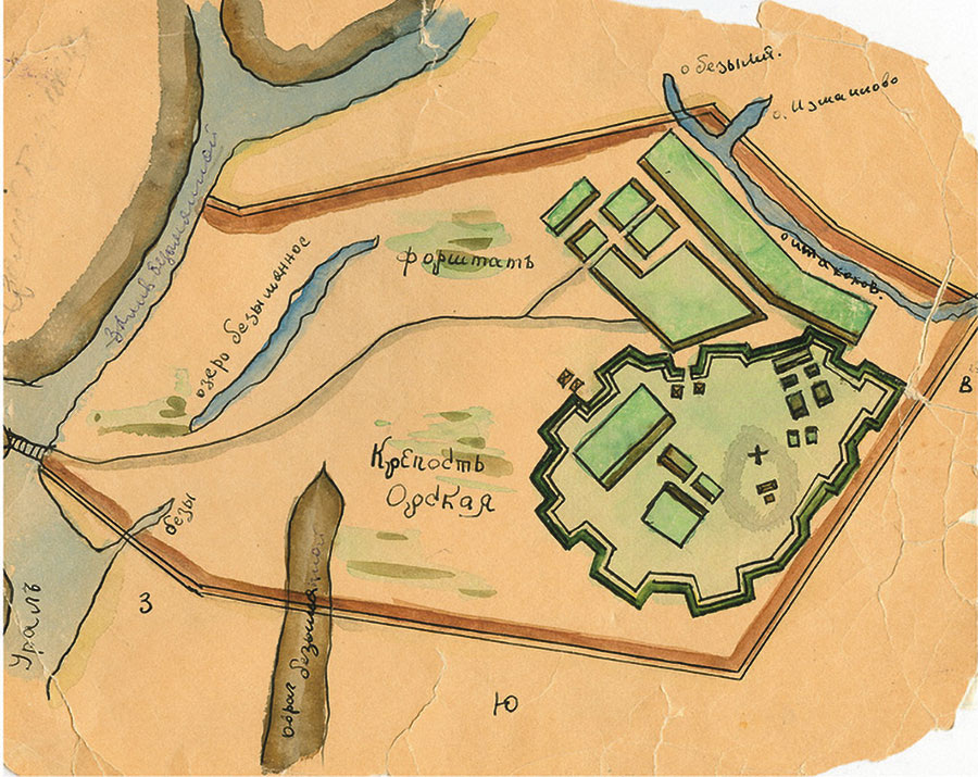 Примерный план крепости. Дата составления неизвестна