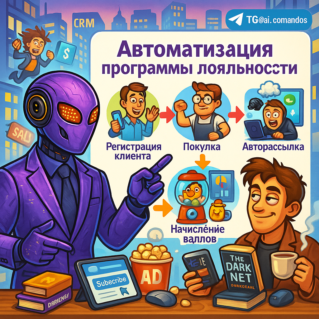    Автоматизация программ лояльности: 5 шагов от рутины до 30% роста повторных продаж Дмитрий Попов | Comandos.ai