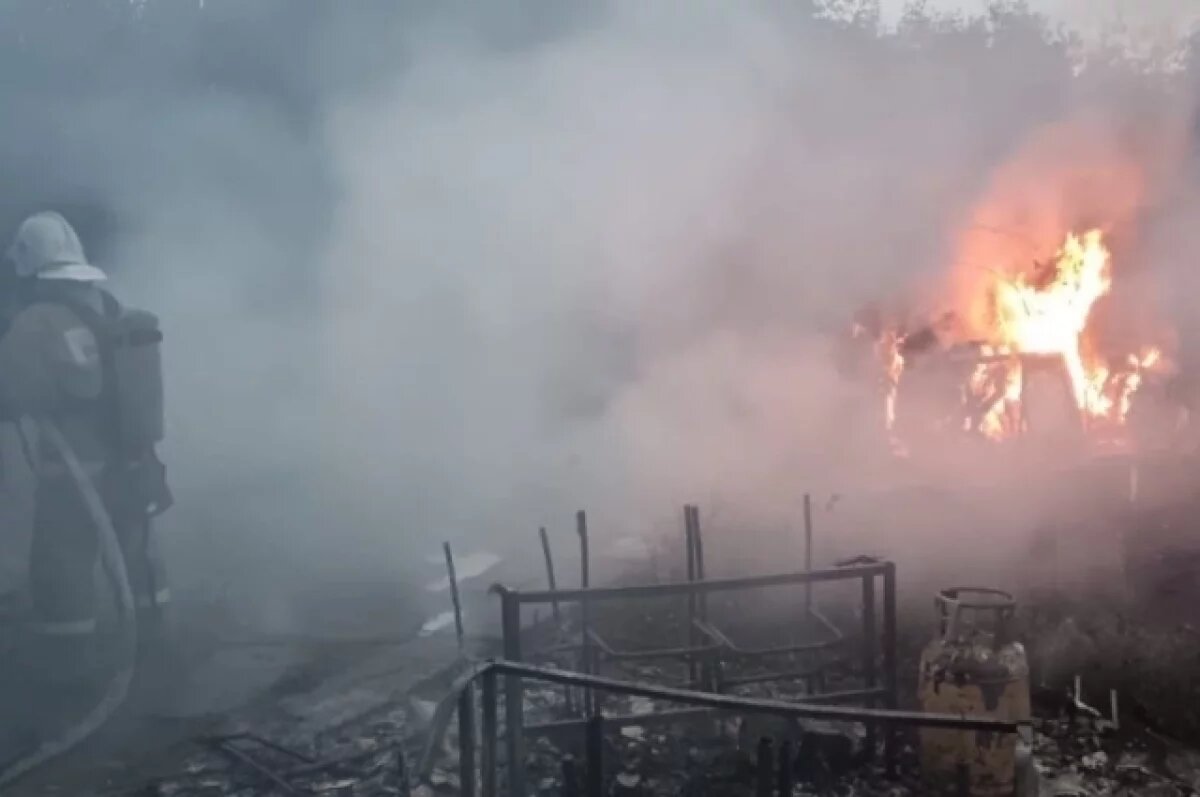    В Омской области на даче сгорел мужчина